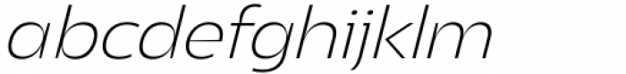 Asgard Fit Extralight Italic Font LOWERCASE