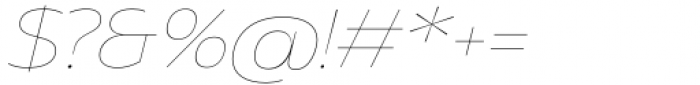 Asgard Fit Thin Italic Font OTHER CHARS