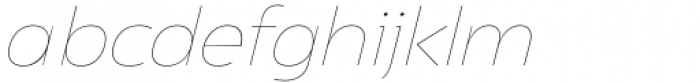 Asgard Fit Thin Italic Font LOWERCASE