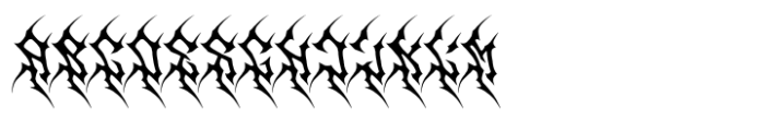 Ashborn Black Metal Font UPPERCASE