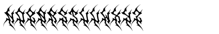 Ashborn Black Metal Font UPPERCASE