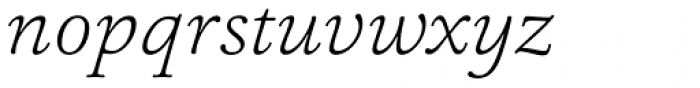 Ashbury ExtraLight Italic Font LOWERCASE