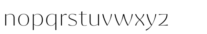 Ashemore Contrast Extended Thin Font LOWERCASE