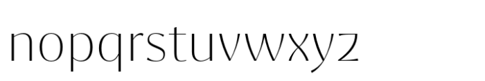 Ashemore Contrast Thin Font LOWERCASE