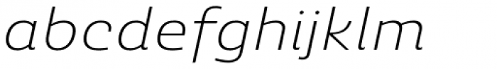 Ashemore Extended Light Italic Font LOWERCASE