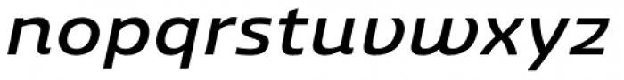 Ashemore Extended Medium Italic Font LOWERCASE