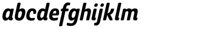 Ashemore Softened Condensed Bold Italic Font LOWERCASE
