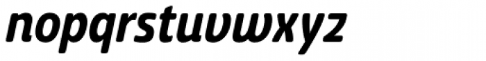 Ashemore Softened Condensed Bold Italic Font LOWERCASE