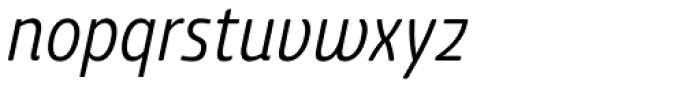 Ashemore Softened Condensed Italic Font LOWERCASE