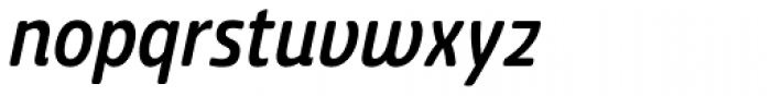 Ashemore Softened Condensed Medium Italic Font LOWERCASE