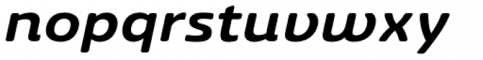 Ashemore Softened Ext Bold Italic Font LOWERCASE