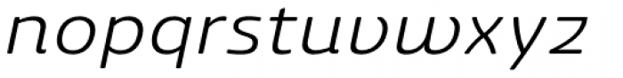 Ashemore Softened Ext Italic Font LOWERCASE