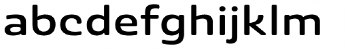 Ashemore Softened Ext Medium Font LOWERCASE