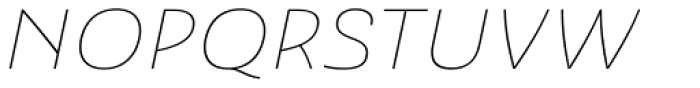 Ashemore Softened Ext Thin Italic Font UPPERCASE
