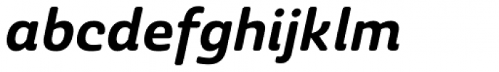 Ashemore Softened Normal Bold Italic Font LOWERCASE
