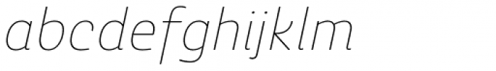 Ashemore Softened Normal Thin Italic Font LOWERCASE