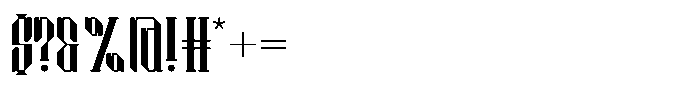 Ashigaru Regular Font OTHER CHARS