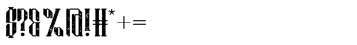 Ashigaru Texture Font OTHER CHARS