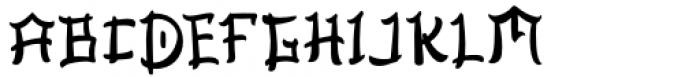 Ashito Japanese Regular Font UPPERCASE
