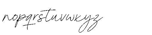 Ashley Northwick Script Regular Font LOWERCASE