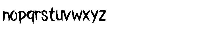 Asian Japanese Font LOWERCASE