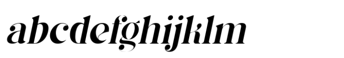 Asimilates Thin Italic Font LOWERCASE