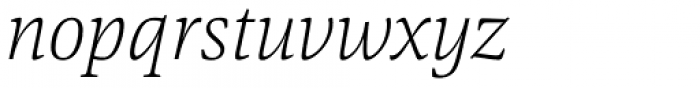 Askan Extra Light Italic Font LOWERCASE