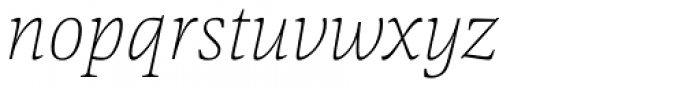 Askan Thin Italic Font LOWERCASE
