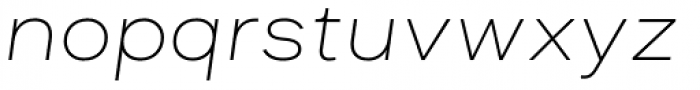 Asket Extended Thin Italic Font LOWERCASE
