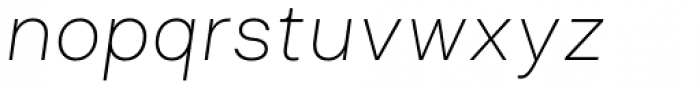 Asket Thin Italic Font LOWERCASE