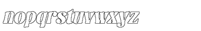 Askey Pixel Outline Font LOWERCASE