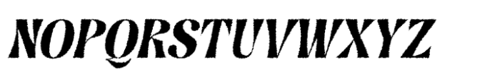 Askey Rough Italic Font UPPERCASE