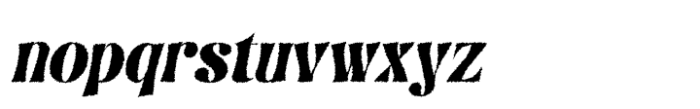 Askey Rough Italic Font LOWERCASE
