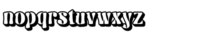 Askey Rounded Extrude Right Font LOWERCASE