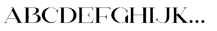 Asmake Font UPPERCASE