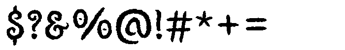 Asmatribe Rough Regular Font OTHER CHARS