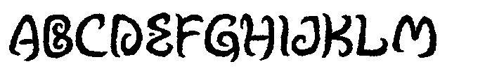 Asmatribe Rough Regular Font UPPERCASE