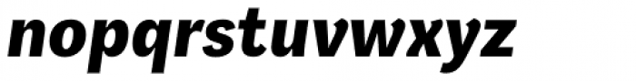 Aspen Extrabold Italic Font LOWERCASE