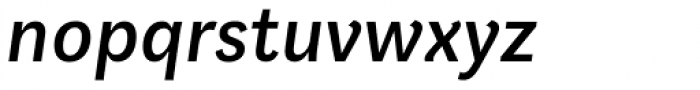 Aspen Medium Italic Font LOWERCASE