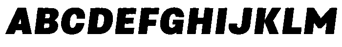 Asperia Drift Lite Black Italic Font UPPERCASE