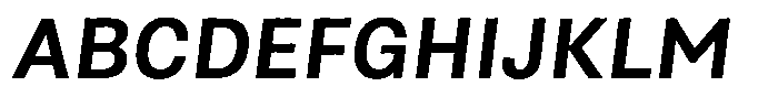 Asperia Drift Lite Semi Bold Italic Font UPPERCASE