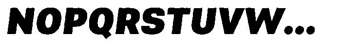 Asperia Drift Max Black Italic Font UPPERCASE