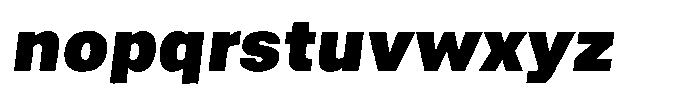 Asperia Drift Max Black Italic Font LOWERCASE