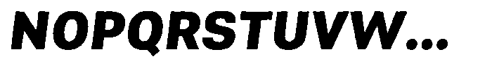 Asperia Drift Max Extra Bold Italic Font UPPERCASE