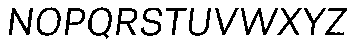 Asperia Drift Max Italic Font UPPERCASE
