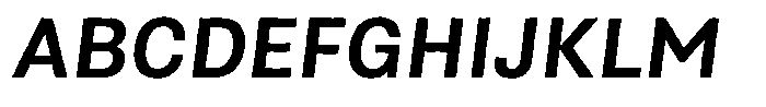 Asperia Drift Max Semi Bold Italic Font UPPERCASE