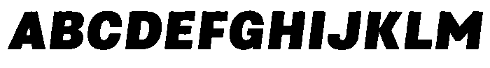 Asperia Drift Prime Black Italic Font UPPERCASE