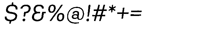 Asperia Drift Prime Italic Font OTHER CHARS