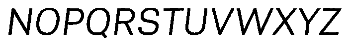 Asperia Drift Prime Italic Font UPPERCASE