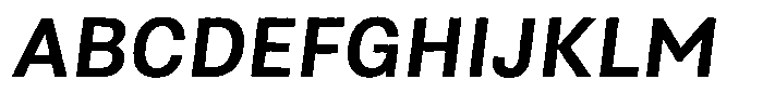 Asperia Drift Prime Semi Bold Italic Font UPPERCASE